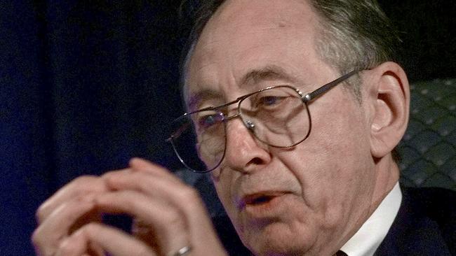 Alvin Toffler (pictured here in 1998) wrote about the potentially alienating effects of rapid technological advancement in Future Shock. Picture: AP Photo/Paul Sakuma