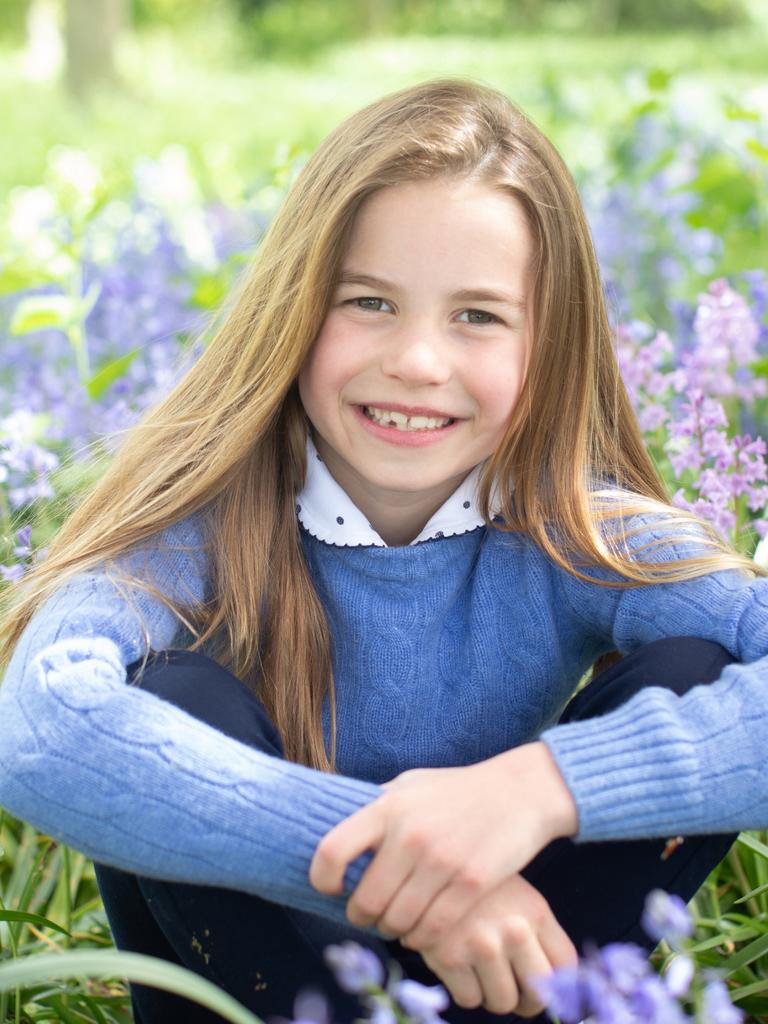 Princess Charlotte in a portrait for her birthday. Picture: The Duchess of Cambridge via Getty images.