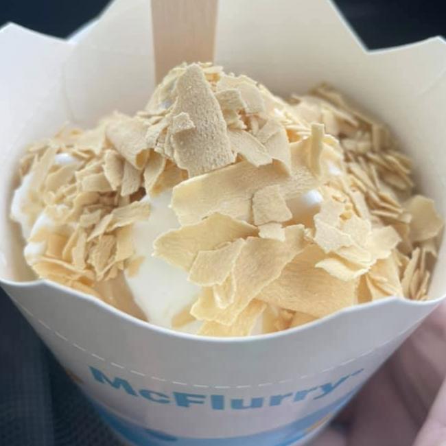 The Caramilk McFlurry has been met with a disappointed reaction from Caramilk fans. Picture: Facebook/Caramilk Addicts.