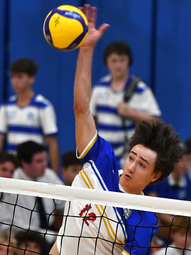 GPS Volleyball between Nudgee College and Ipswich Grammar School. Saturday February 4, 2023. Picture, John Gass