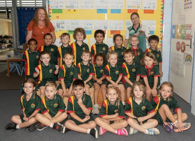 Eimeo Road State School Prep S Back Row: Miss Sinclair, Zormen, Carter, Sullivan, Ryk, Avii, Savannah, Callum, Jayden, Mrs Phillips Middle Row: Jaxon, Riley, Jaxson, Paityn, Jett, Leyton, Paige Front Row: Ruby, Toby, Levi, Katie, Elena, Georgia Picture: Michaela Harlow