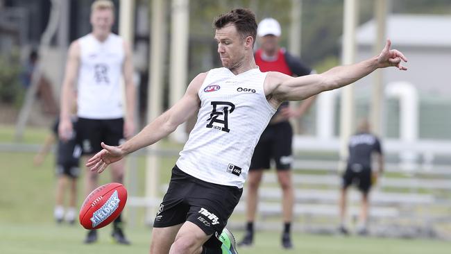 Robbie Gray will be absent on Sunday because he is sitting out ahead of next Friday’s Bushfire Relief game. Picture: Sarah Reed