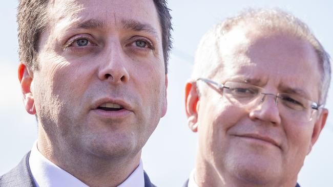 Prime Minister Scott Morrison will join Matthew Guy on the campaign trail next week. Picture: AAP Image/Daniel Pockett