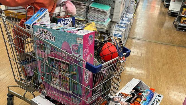 One mum left with a trolley full from the Eastgardens NSW store. Image: Kidspot