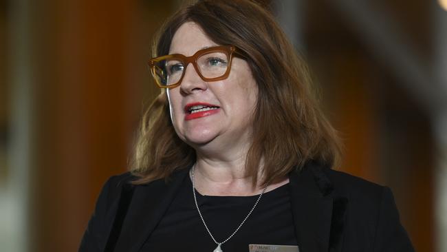 RACGP President Nicole Higgins has praised the progress of Australia’s primary care sector, but appealed for its continued federal funding. Picture: NCA NewsWire / Martin Ollman