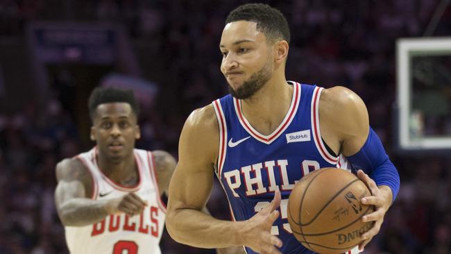 Ben Simmons is already Australia’s greatest player, Andrew Bogut says. Picture: Getty Images/AFP