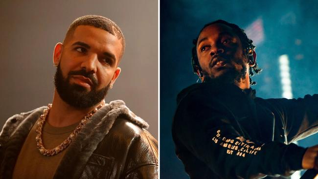 Drake and Kendrick Lamar. Picture: Getty (L), Ian Laidlaw (R)