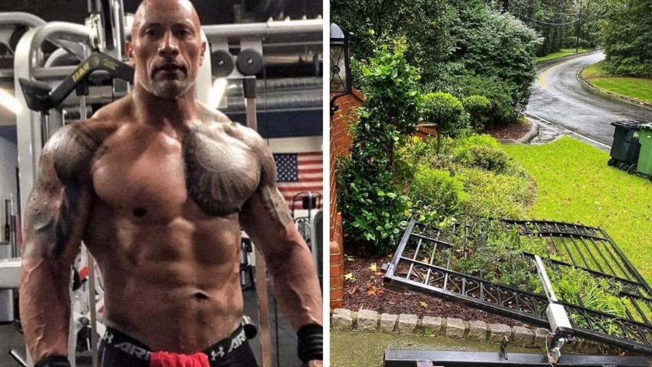 Of course Dwayne Johnson can tear his gate down.