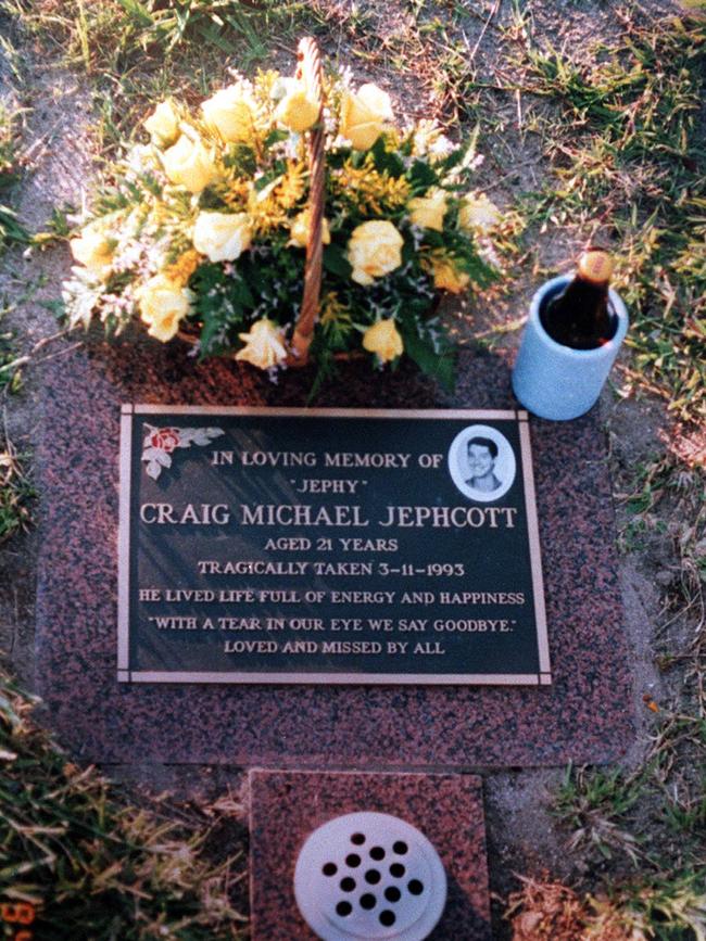 Craig’s grave. Picture: Supplied