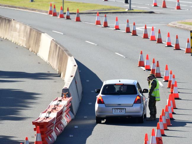 Queenslanders will be able to travel to northern NSW from next Friday, and northern NSW residents to Queensland, without needing to quarantine. Picture: NCA NewsWire/Steve Holland