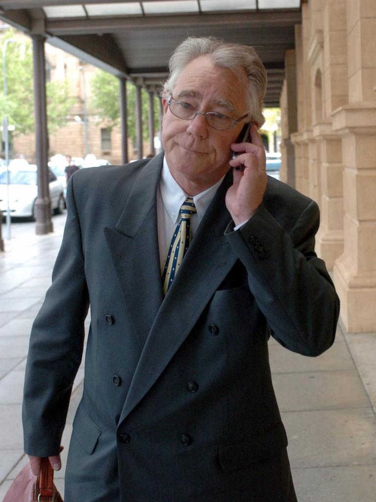 Dr Allen Fugler outside the Adelaide District Court in 2005.