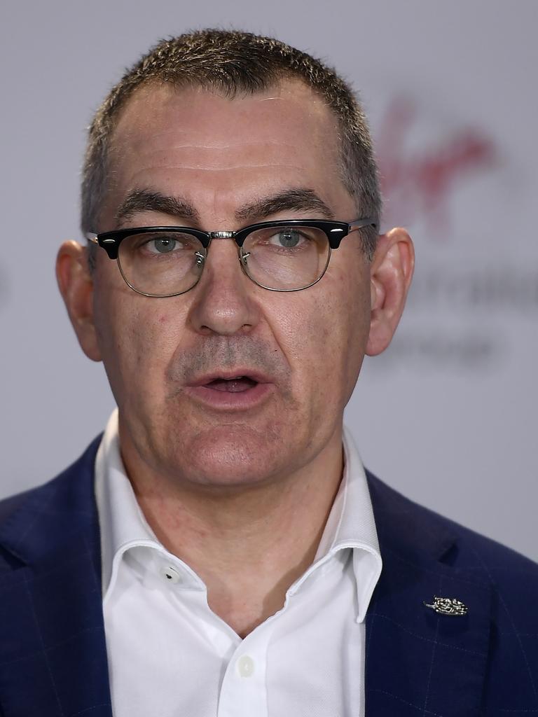 Virgin Australia CEO Paul Scurrah says overseas travel could still be years away. Picture: Albert Perez/Getty Images.