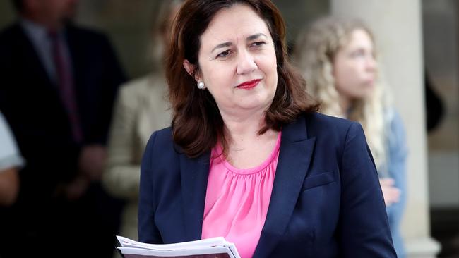 Queensland Premier Annastacia Palaszczuk promises to make changes to the Child Safety Department. Picture: Jono Searle