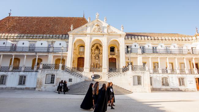 Students at the university in Coimbra.