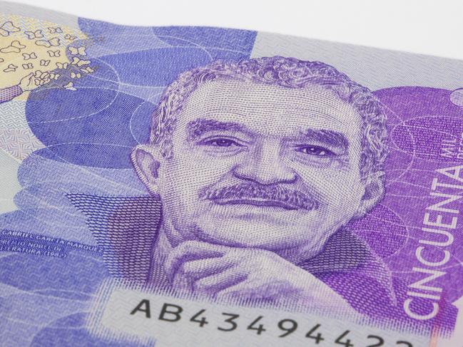 A fifty thousand Colombian pesos bill features Garcia’s portrait. It was issued in 2016.