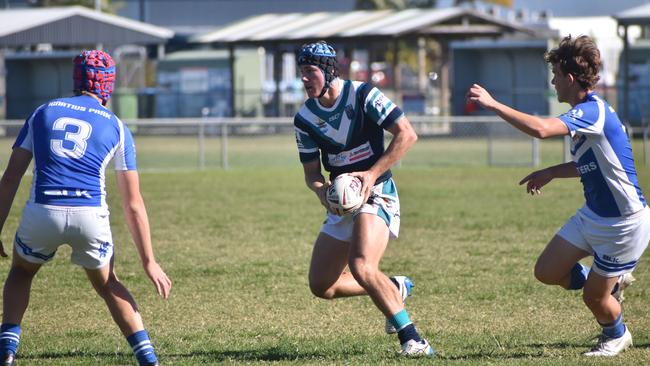 Will Shears for Mercy College against Ignatius Park in the Cowboys Challenge, 20 July 2021. Picture: Matthew Forrest