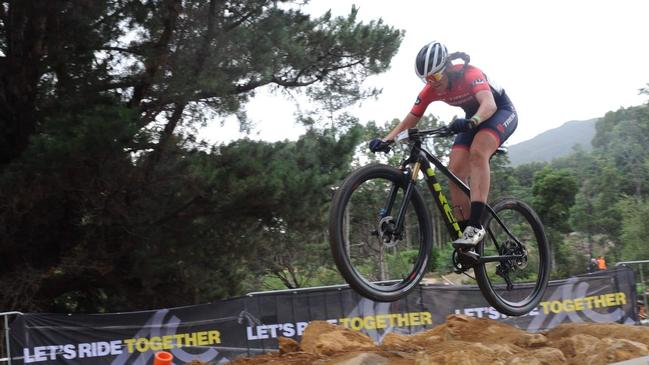 NATIONAL CHAMPION: Outstanding Northern Rivers cyclist Hayley Oakes, 17, took out the Australian Women's U19 Mountain Bike title in Tasmania in 2021 when she was only 16 years old.