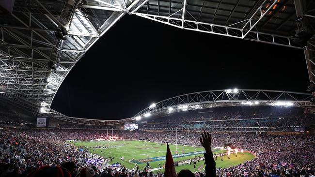 SYDNEY, AUSTRALIA - SEPTEMBER 30:  A general view during the 2018 NRL Grand Final match between the Melbourne Storm and the Sydney Roosters at ANZ Stadium on September 30, 2018 in Sydney, Australia.  (Photo by Mark Metcalfe/Getty Images)