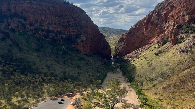 Helicopter vision from the search, which focused on Section 6 of the 230km trail. Picture: NT Police, Fire &amp; Emergency Services