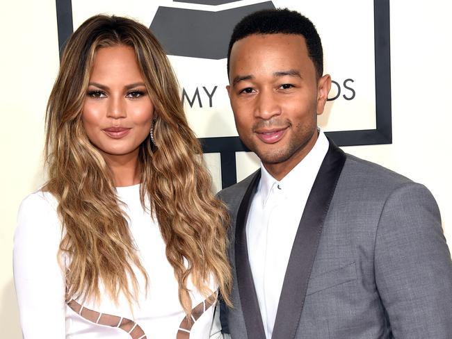 Model Chrissy Teigen and musician John Legend at the 57th Annual Grammy Awards in February. (Photo: Jason Merritt.