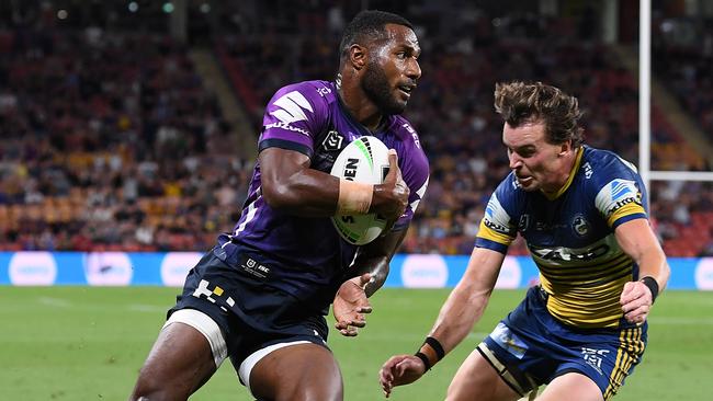 Storm star Suliasi Vunivalu will join the Reds next season. Picture: Bradley Kanaris/Getty