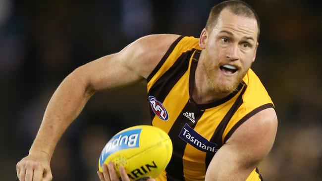 Hawthorn captain Jarryd Roughead is keen to play on next season. Picture: Michael Klein