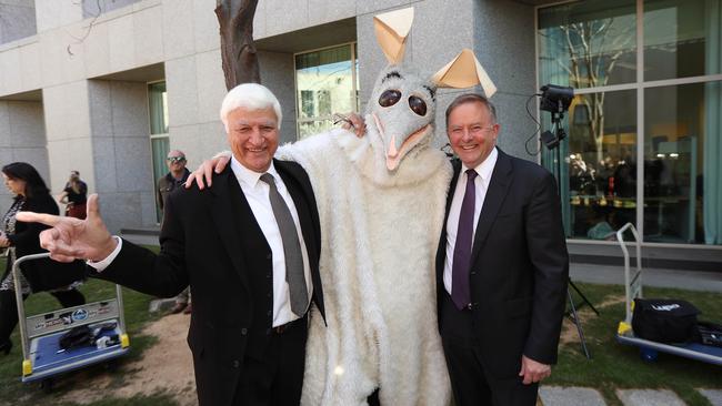 A large bilby dropped by parliament on National Threatened Species Day. Picture: Gary Ramage