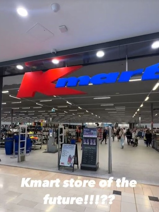 Kmart’s ‘store of the future’ has been roasted by frustrated Australian shoppers. Picture: TikTok/@ourlifeinmelbourne