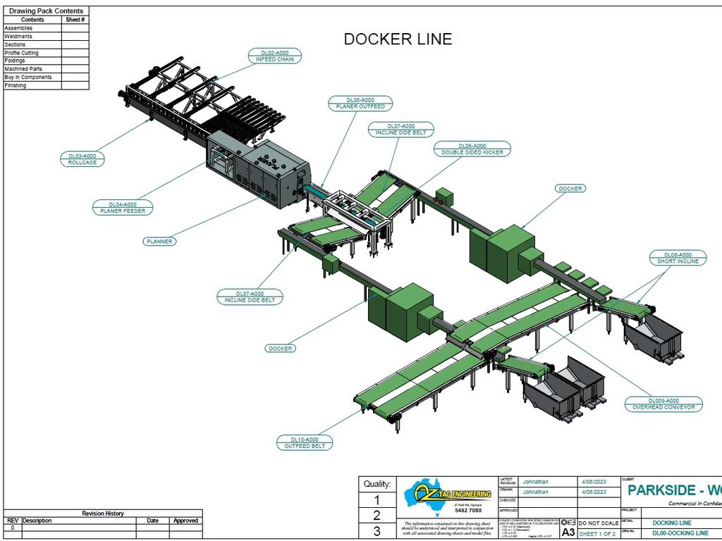 Plans for a new wooden and laminated product manufacturing plant in Wondai. Image: SBRC.