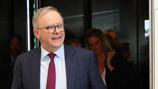 BRISBANE, AUSTRALIA - NewsWire Photos APRIL 30, 2024: Prime Minister Anthony Albanese Queensland during a press conference in Brisbane. Picture: NCA NewsWire/Tertius Pickard