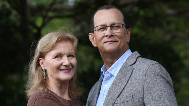 Christian and Vicki Edouard-Betsy are over the moon after Christian’s prostate cancer went from ‘out of control’ to PSA levels that are ‘undetectable’. Picture: Britta Campion/The Australian