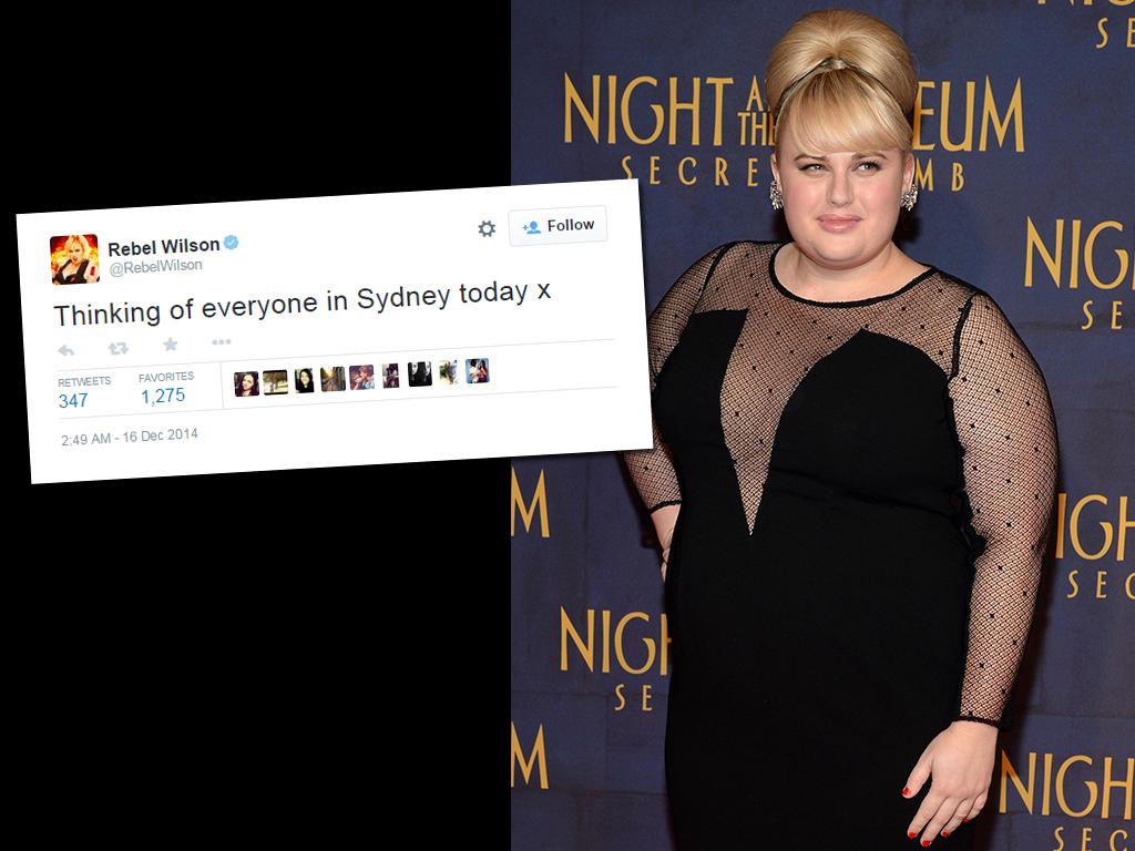 Rebel Wilson: "Thinking of everyone in Sydney today x" Picture: Getty