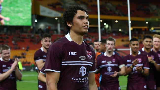 Man of the match is Xavier Coates in the Under 18 Queensland V NSW State of Origin game at Suncorp Stadium in Brisbane. Pics Adam Head