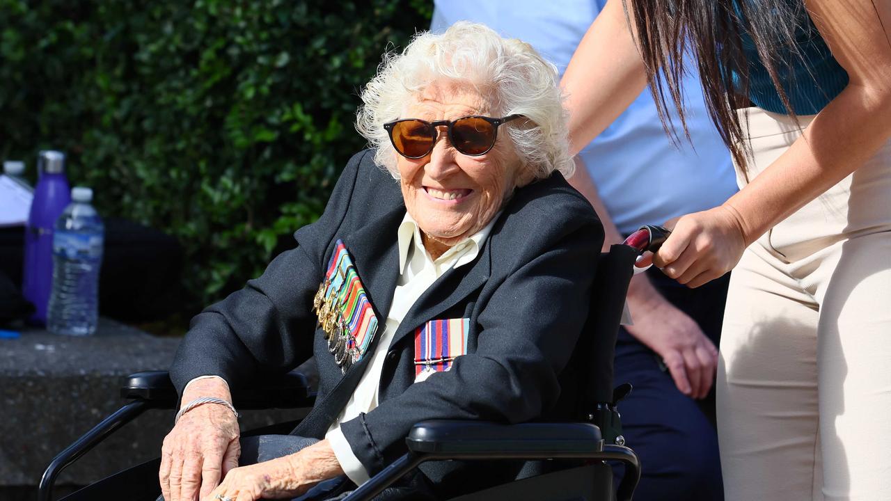 Thousands of people attended the Anzac Day Parade in Brisbane. Picture: NCA NewsWire/Tertius Pickard