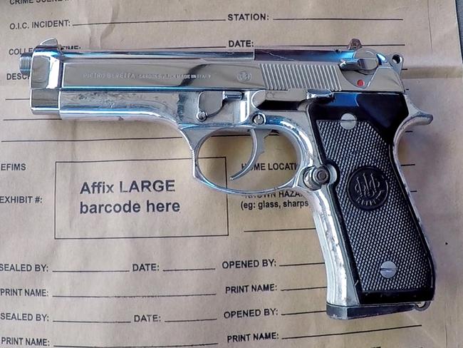 Police seized a semi-automatic handgun and ammunition. Picture: Supplied