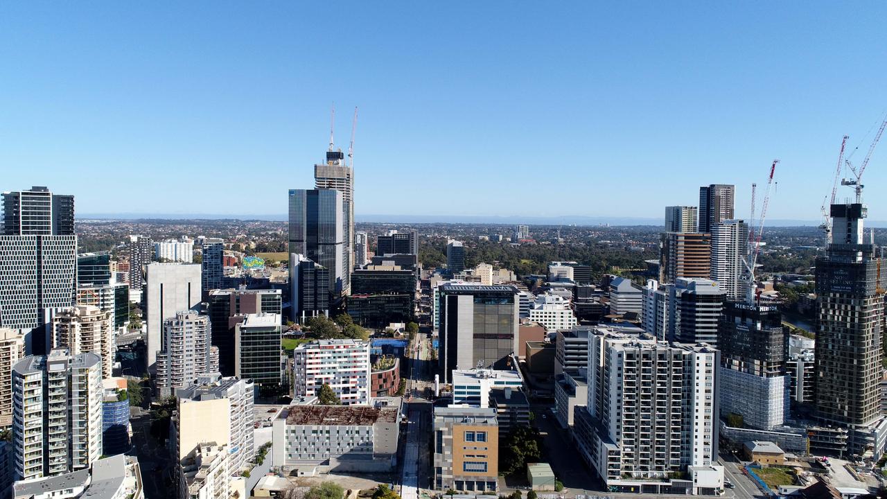 The Parramatta CBD in Sydney was flagged for similar reasons. Picture: NCA NewsWire / Damian Shaw