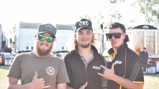 Families at the Lights on the Hill Trucking Memorial event at Gatton on Saturday, September 30, 2023.