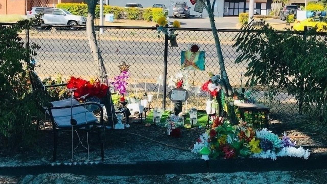 Jayden Ireland's memorial at Blain Street Park, Blackwater.