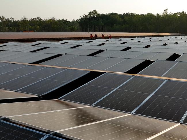 drone shot 2 5B solar farm at Wurrumiyanga Tiwi Islands NT. Picture: Supplied