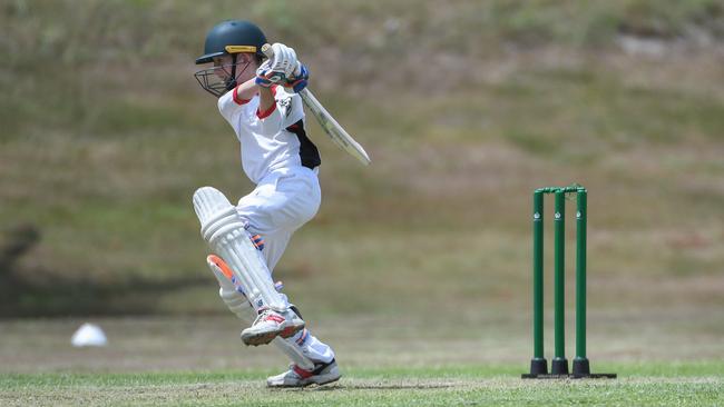 River Felstead, in 2019, shows his great skills with the bat. Picture: Brian Cassidy.