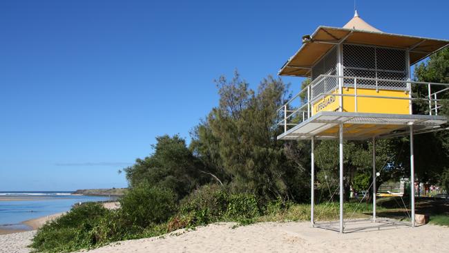 Lifeguard towers will be lit up for Christmas.