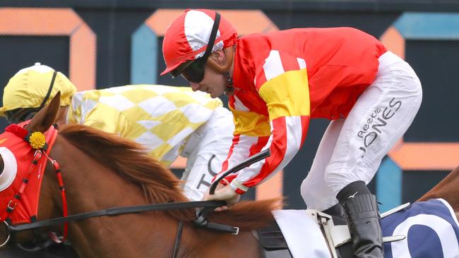 Reece Jones rides Leipzig on Thursday. Picture: Getty Images