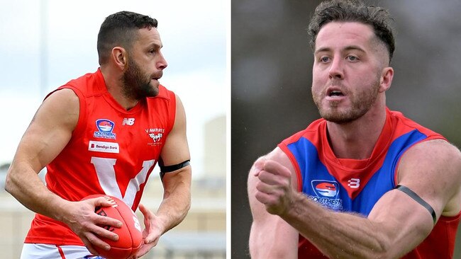 It’s a classic eight-point game between East Brighton and Port Melbourne Colts this weekend. Pictures: Josh Chadwick and Andy Brownbill.