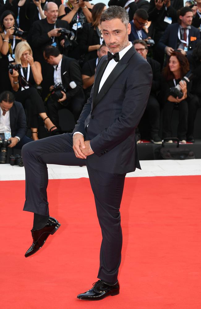 Taika Waititi, never short of a pose. Picture: Dominique Charriau/WireImage