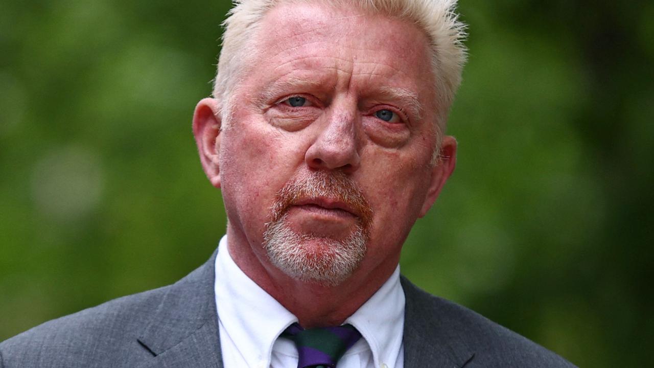 Former tennis player Boris Becker arrives at Southwark Crown Court in London on April 29, 2022. He has since been jailed. (Photo by Adrian DENNIS / AFP)