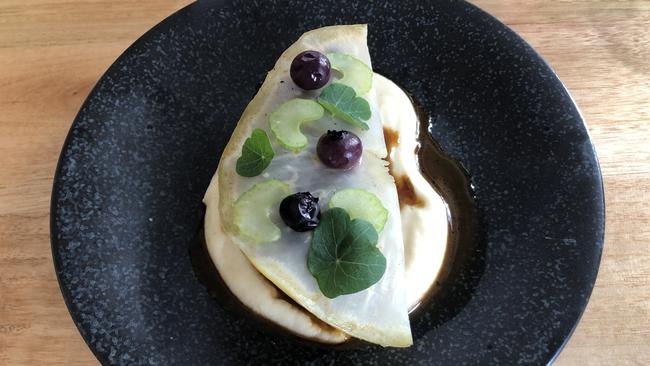 Pork scotch, celeriac and celery.