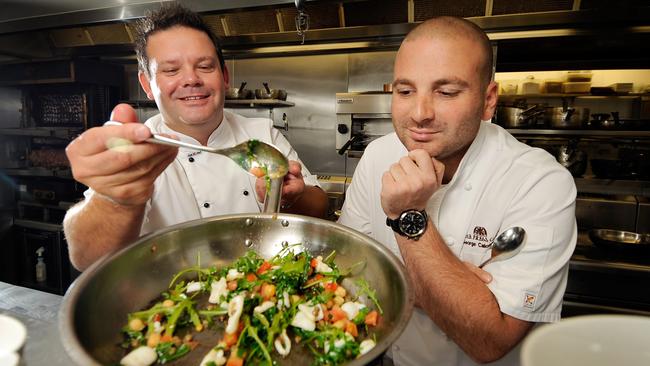 Melbourne chefs George Calombaris and Gary Mehigan met while working together at Sofitel.