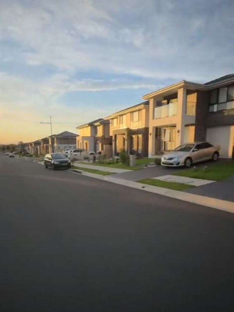 Newly developed houses in Sydney's northwest. Picture: TikTok via @lil_vb_