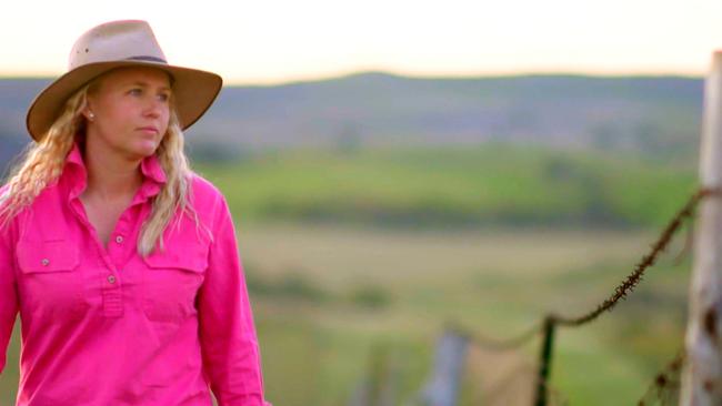 Big Brother contestant Melissa McGorman is a sheep farmer from the Mid Murray region. Picture: Channel 7