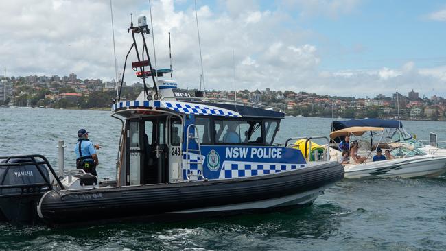 SYDNEY, AUSTRALIA - NewsWire Photos December 31st 2022:NSW Police Marine Area Command on Sydney Harbour doing random breath tests and safety checks with revellers on NYE. Picture: NCA NewsWire / Brendan Read